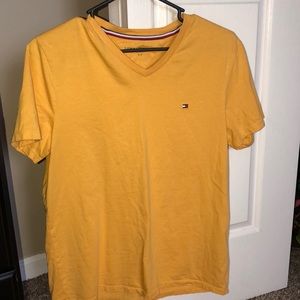 yellow tommy hilfiger shirt